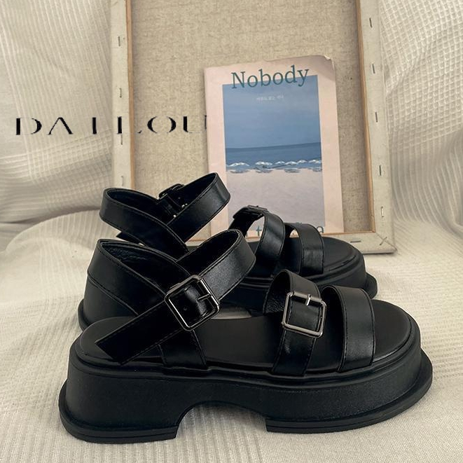 DAILOU Dép sandal nữ dép quai hậu nữ Đế Dày 2023 NEW thoải mái mềm mại dép đế cao  B98G1PU 35Z230828