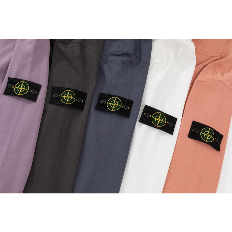 Áo Khoác cardigan Có Mũ Trùm Và Dây Kéo Thiết Kế Vải terry stone isla-Uen Đa Năng Cho Cả Nam Và Nữ