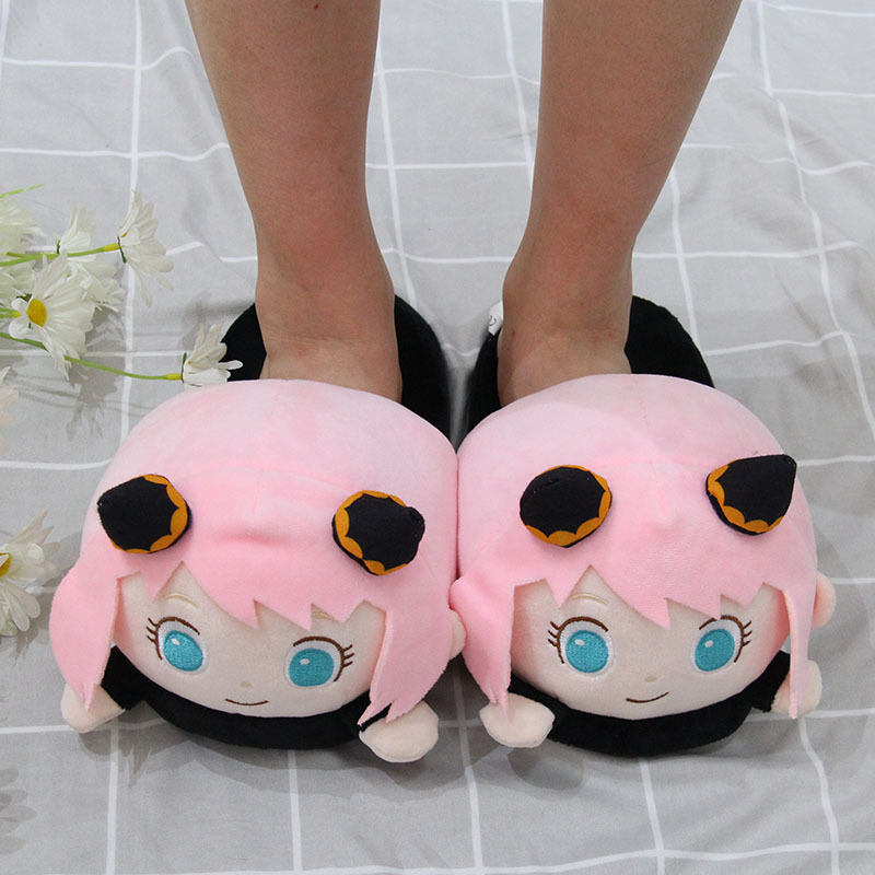 Dép Bông Đi Trong Nhà Hình Hoạt Hình anime Spyxfamily anya forger 28cm Giữ Ấm Mùa Đông Cho Nam Nữ