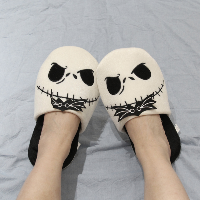 Dép Bông Đi Trong Nhà Hình disney the nightmare before christmas jack skellington 28cm Giữ Ấm Mùa Đông Cho Nam Nữ