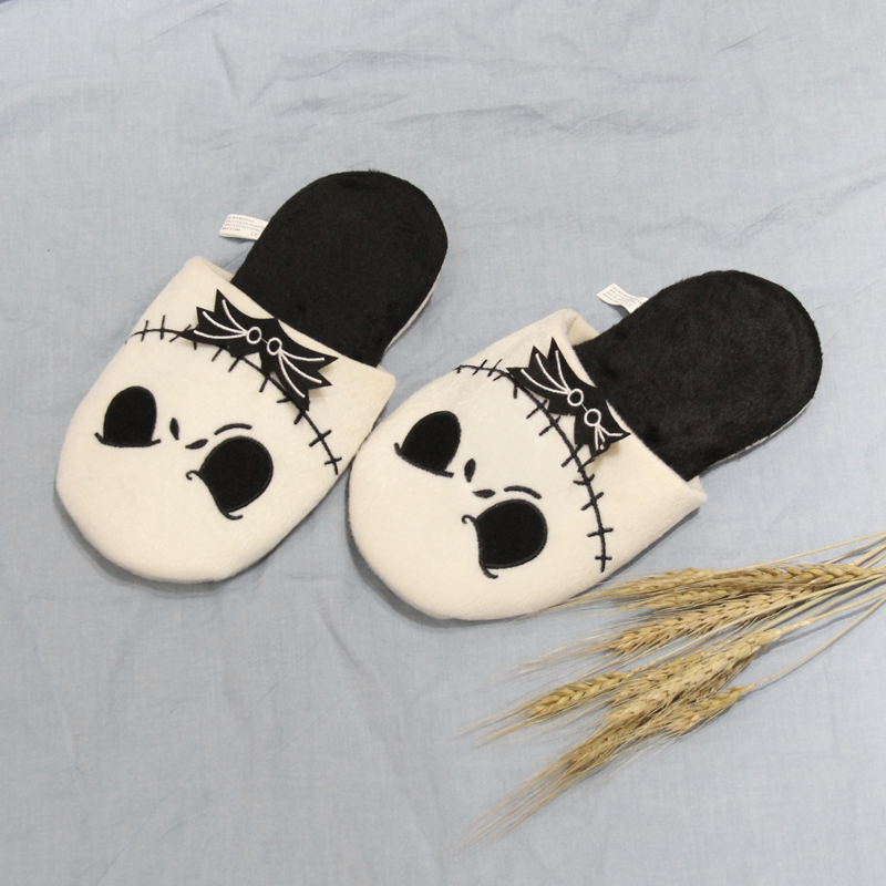 Dép Bông Đi Trong Nhà Hình disney the nightmare before christmas jack skellington 28cm Giữ Ấm Mùa Đông Cho Nam Nữ