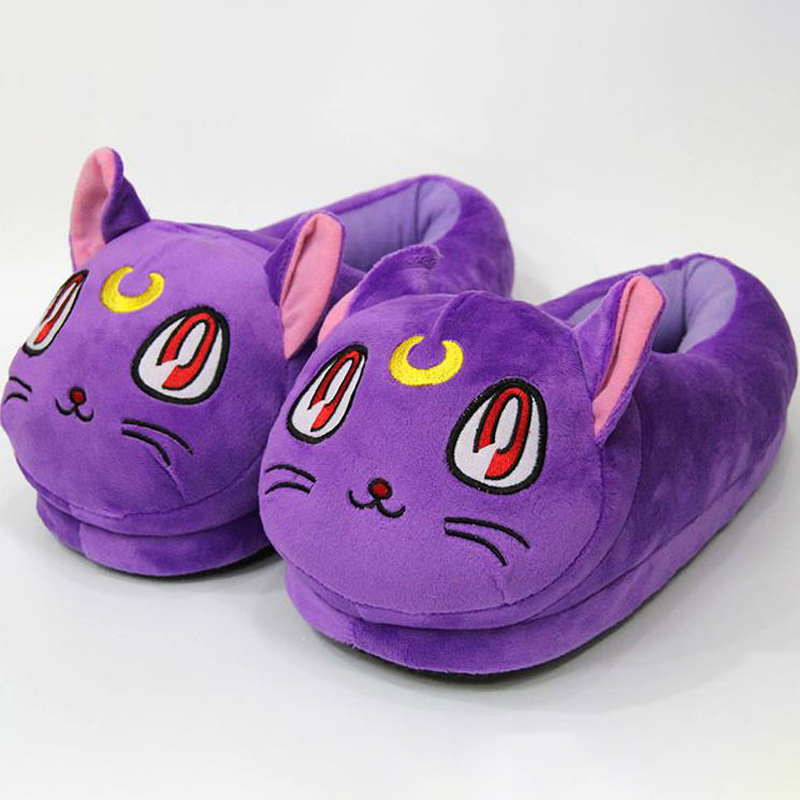 Dép Bông Đi Trong Nhà Hình Thủy Thủ Mặt Trăng 28cm tsukino usagi artemis luna Hóa Trang Cho Nam Và Nữ
