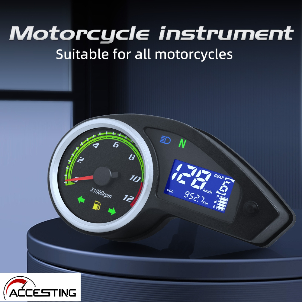 Đồng Hồ Đo Tốc Độ Màn Hình LCD Kỹ Thuật Số Đa Năng Cho Honda XR150 XR150L XL150 CG150 GY200