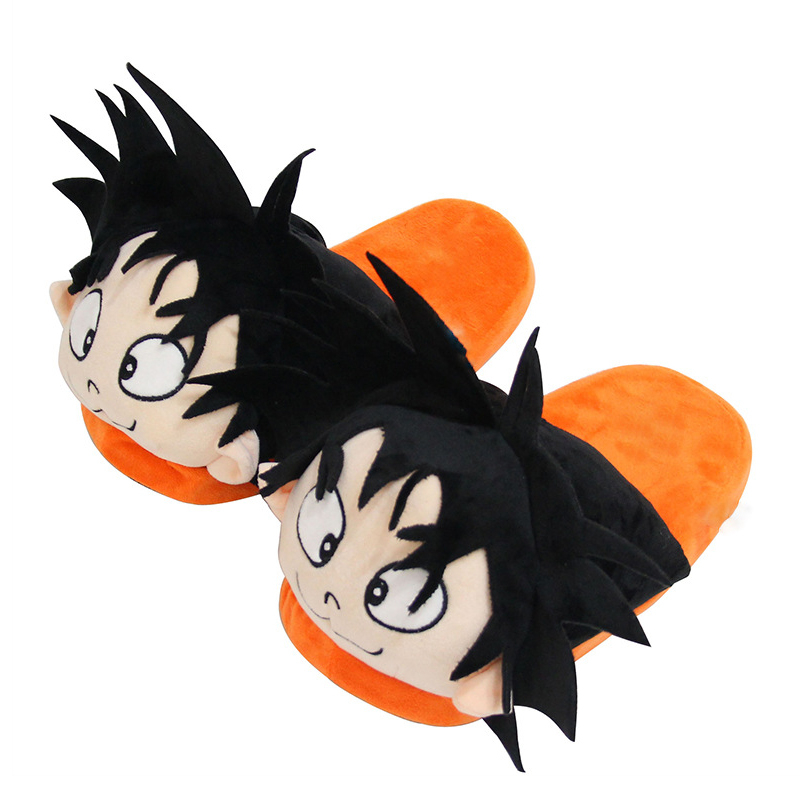 Dép Bông Đi Trong Nhà Hình dragon ball z son goku kakarotto 28cm Giữ Ấm Mùa Đông Cho Nam Nữ