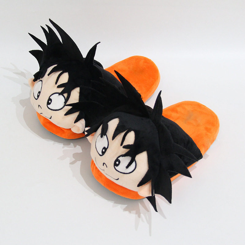 Dép Bông Đi Trong Nhà Hình dragon ball z son goku kakarotto 28cm Giữ Ấm Mùa Đông Cho Nam Nữ
