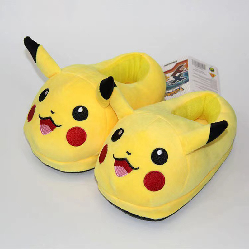 Dép Bông Đi Trong Nhà Hình Hoạt Hình pokemon pikachu 28cm Cho Nam Nữ
