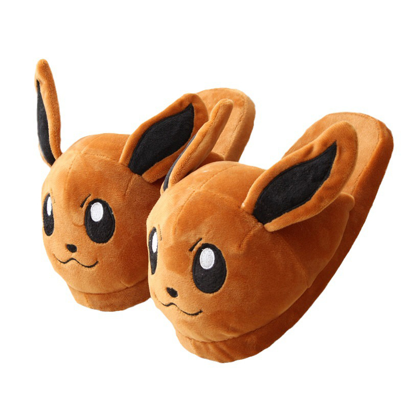 Dép Bông Đi Trong Nhà Hình pokemon snorlax gengar eevee bulbasaur charmander squirtle 28cm