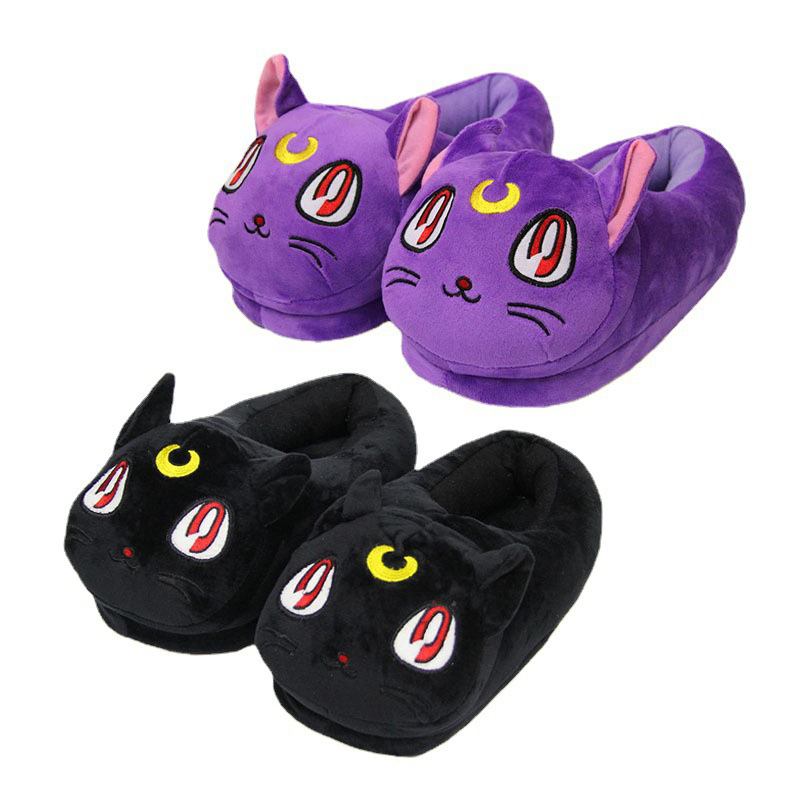 Dép Bông Đi Trong Nhà Hình Thủy Thủ Mặt Trăng 28cm tsukino usagi artemis luna Hóa Trang Cho Nam Và Nữ