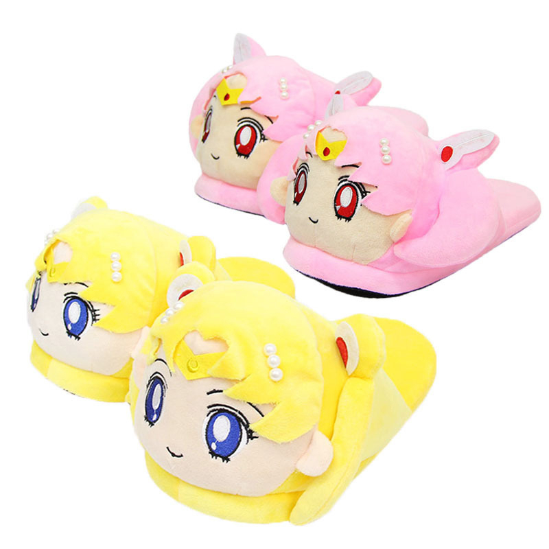 Dép Bông Đi Trong Nhà Hình Thủy Thủ Mặt Trăng 28cm tsukino usagi artemis luna Hóa Trang Cho Nam Và Nữ