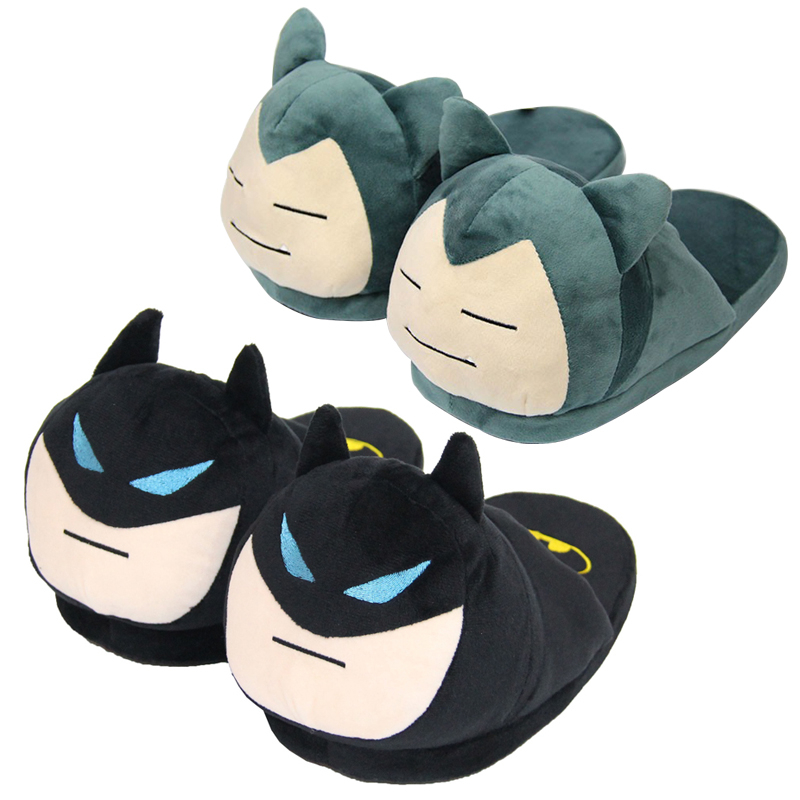 Dép Lê Bông Giữ Ấm In Hoạt Hình pokemon dark knight bruce wayne batman 28cm Dành Cho Nam Nữ