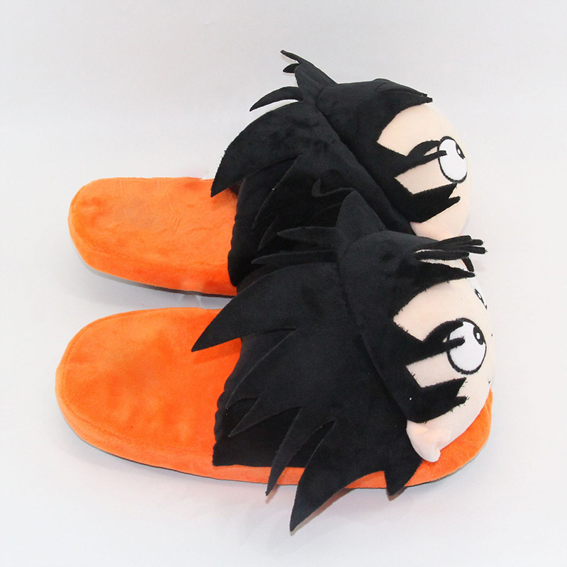 Dép Bông Đi Trong Nhà Hình dragon ball z son goku kakarotto 28cm Giữ Ấm Mùa Đông Cho Nam Nữ