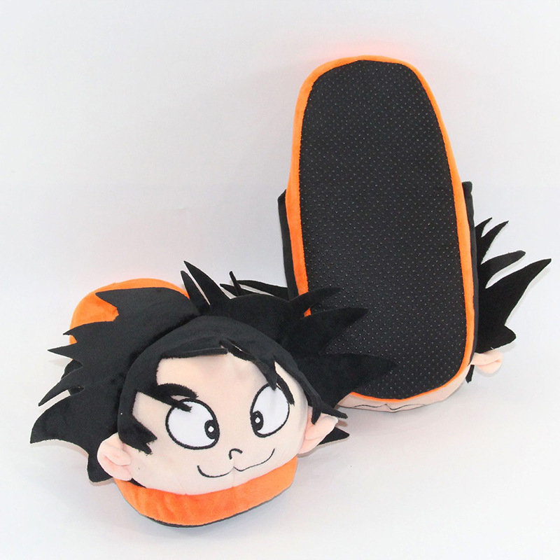 Dép Bông Đi Trong Nhà Hình dragon ball z son goku kakarotto 28cm Giữ Ấm Mùa Đông Cho Nam Nữ