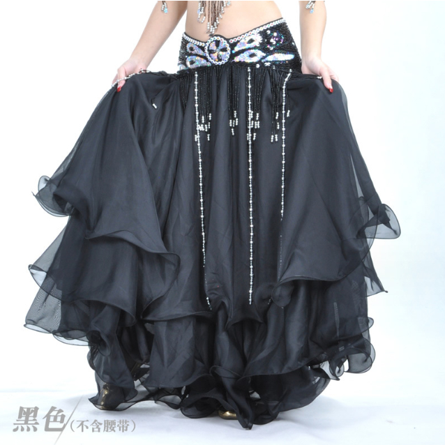 Chân Váy Xòe Múa Bụng Ba Lớp Chất Liệu chiffon Cao Cấp 12M