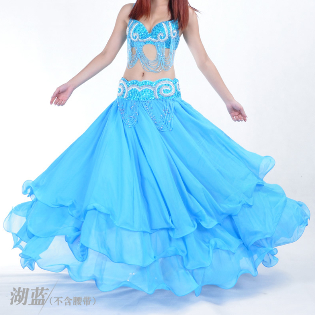 Chân Váy Xòe Múa Bụng Ba Lớp Chất Liệu chiffon Cao Cấp 12M