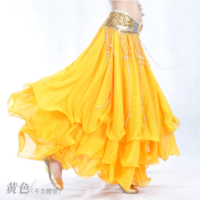 Chân Váy Xòe Múa Bụng Ba Lớp Chất Liệu chiffon Cao Cấp 12M