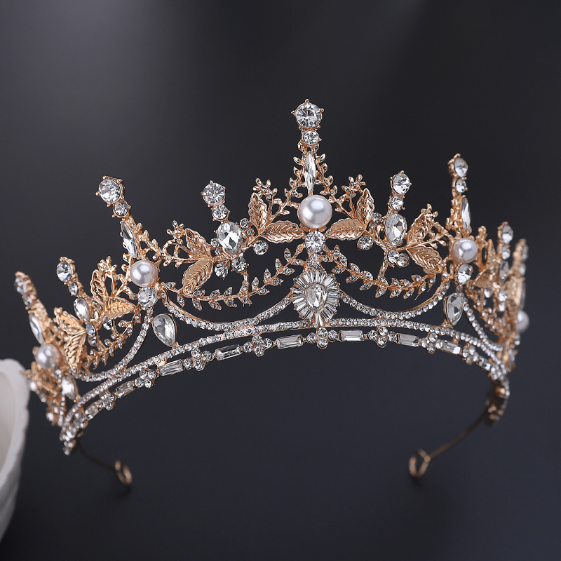 SevenMiss Vương Miện Hợp Kim Đính Đá Pha Lê Sang Trọng Cho Cô Dâu