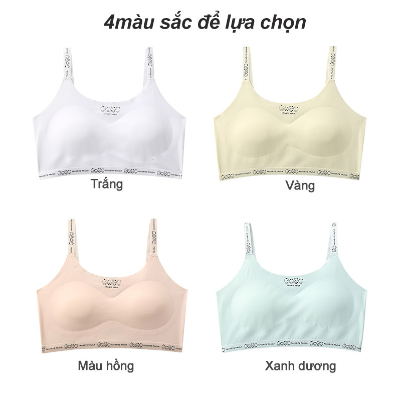 Latex Áo Lót Lụa Không Đường May Dành Cho Bé Gái 8-16 Tuổi