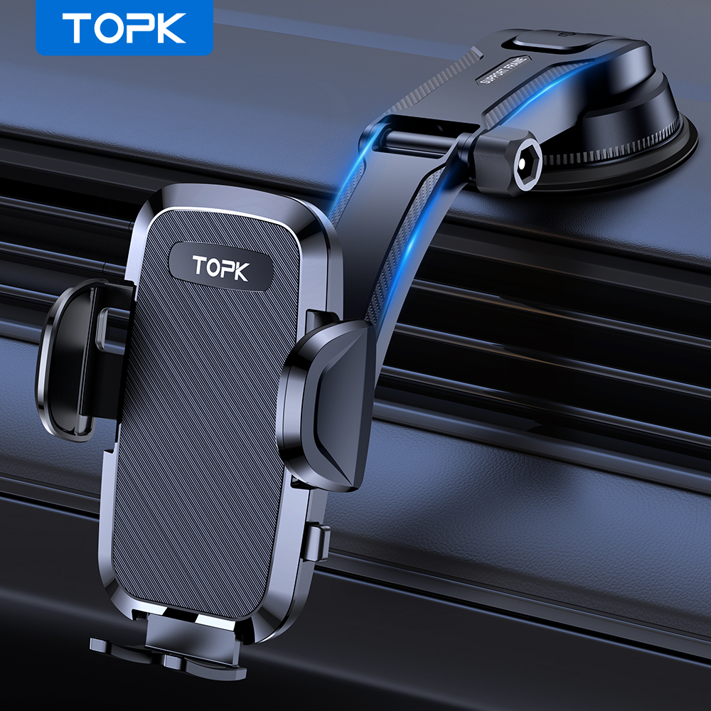 Topk Giá Đỡ Điện Thoại Rảnh Tay Nâng Cấp Trên Xe Hơi Cho iphone samsung android