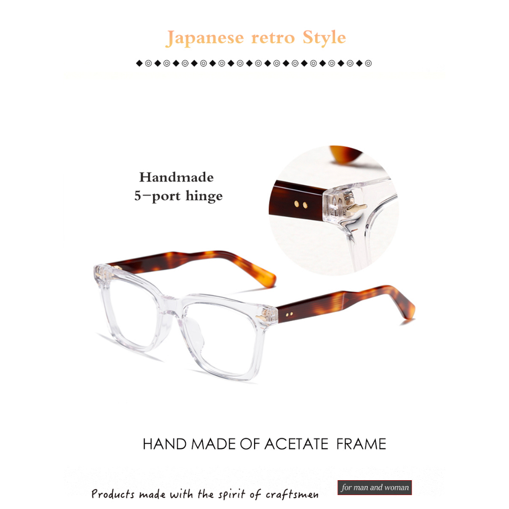 Gọng Kính Bằng Sợi acetate Thủ Công Phong Cách Mỹ Sang Trọng Thời Trang Cho Nam Và Nữ JACQUES JMMHBRX