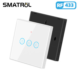 Bảng Công Tắc Đèn Smatrul Ev1527 Thông Minh Điều Khiển Từ Xa Không Dây Rf 433mhz Ask 1/2/3 Gang