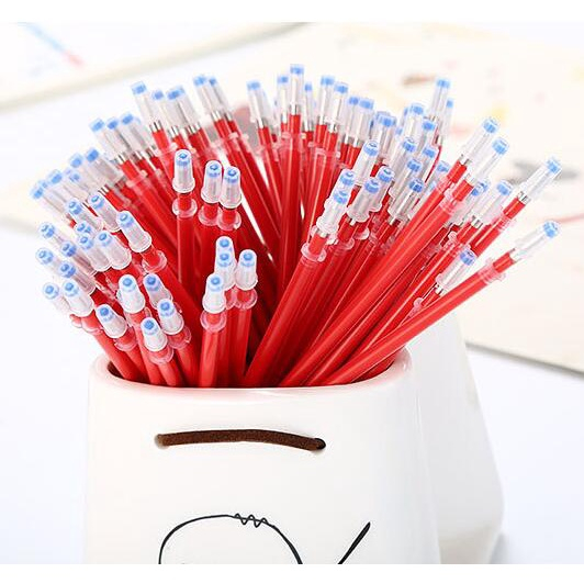Ruột Bút Mực gel Ngòi 0.5mm φ2.45mm Dài 13cm Đỏ/Đen/Xanh Dương Màu Sắc