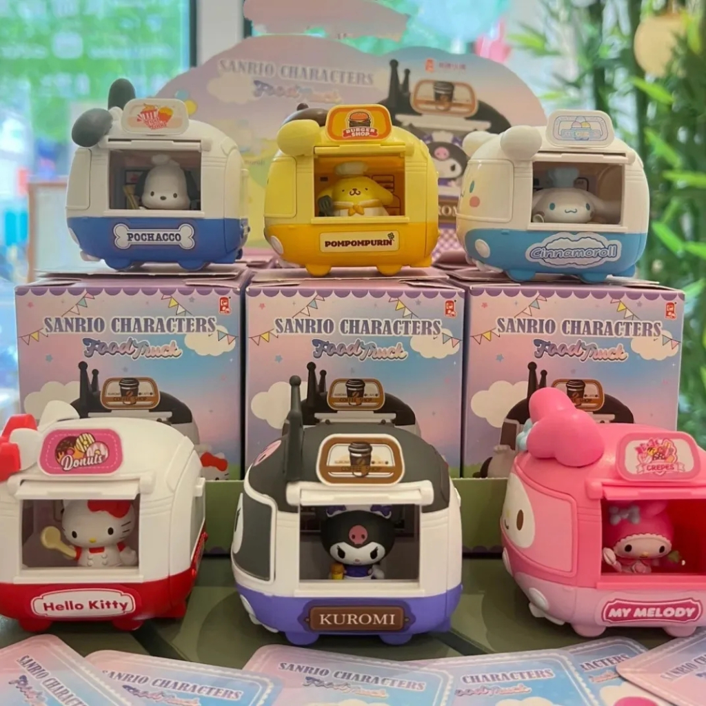 Sanrio Hộp Bí Ẩn Thức Ăn Nhanh Phiên Bản Xe Tải kuromi melody Tai To pacha kt