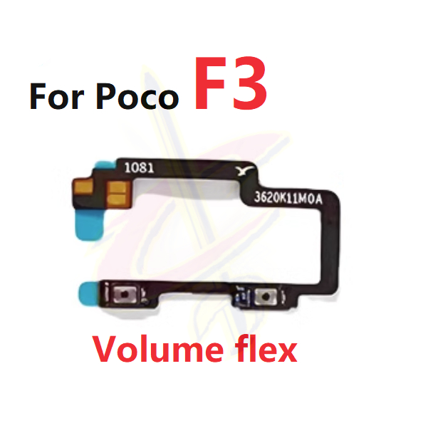 Cáp Dây Nút Nguồn âm lượng Cho Điện Thoại poco f3 Vân tay