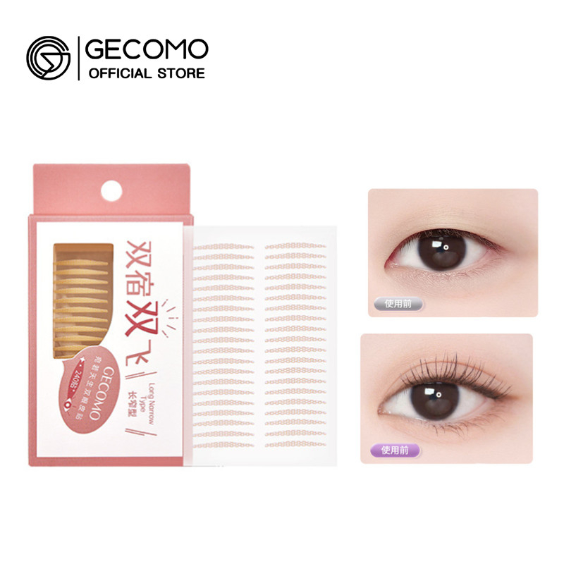 Gecomo Set 240 Miếng Dán Tạo Mắt Hai Mí Tự Nhiên Vô Hình