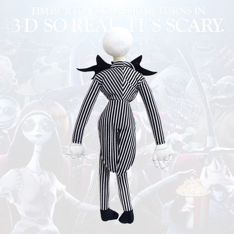 Thú Nhồi Bông Hình Nhân Vật disney the nightmare before christmas jack skellington Kích Thước 50cm