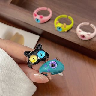 ✨✨Nhẫn Thời Trang Hàn Quốc Y2K Hình Mèo / Quái Vật Đáng Yêu