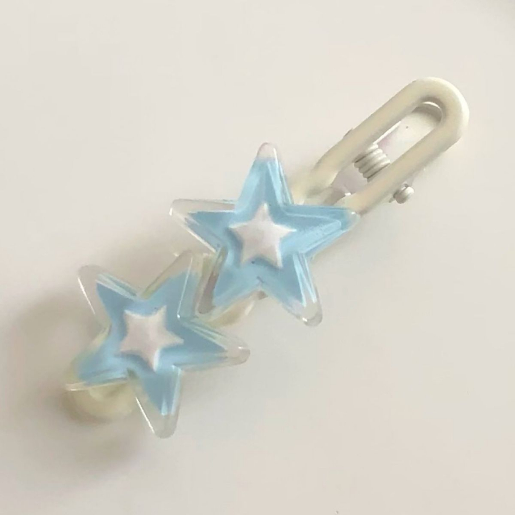 ✨✨Kẹp Tóc ins Hình Ngôi Sao Năm Cánh Trong Suốt Ngọt Ngào Dễ Thương Cho Nữ