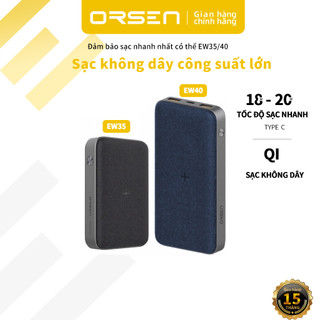Orson Pin Sạc Dự Phòng Không Dây 20w / 18w ew40 20000mah / ew35 10000mah | Gói Nguồn Hình Chữ c 100% Chính Hãng