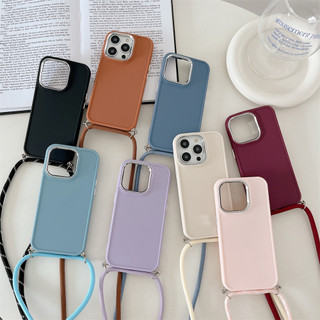Ốp Điện Thoại Có Dây Đeo Chéo Cho iphone 14 13 12 11 pro max x xr xs max 7 8 plus
