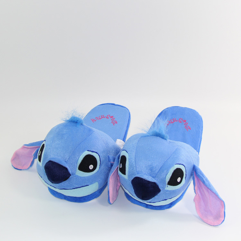 Dép Bông Đi Trong Nhà Hình Hoạt Hình disney lilo & stitch 28cm Giữ Ấm Mùa Đông Cho Nam Nữ