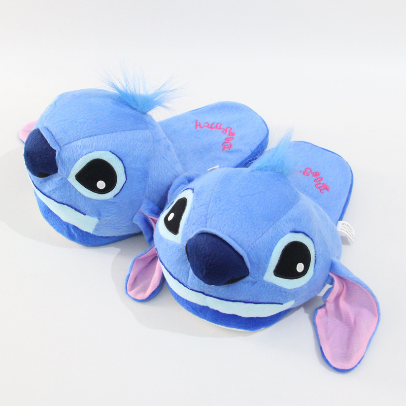 Dép Bông Đi Trong Nhà Hình Hoạt Hình disney lilo & stitch 28cm Giữ Ấm Mùa Đông Cho Nam Nữ