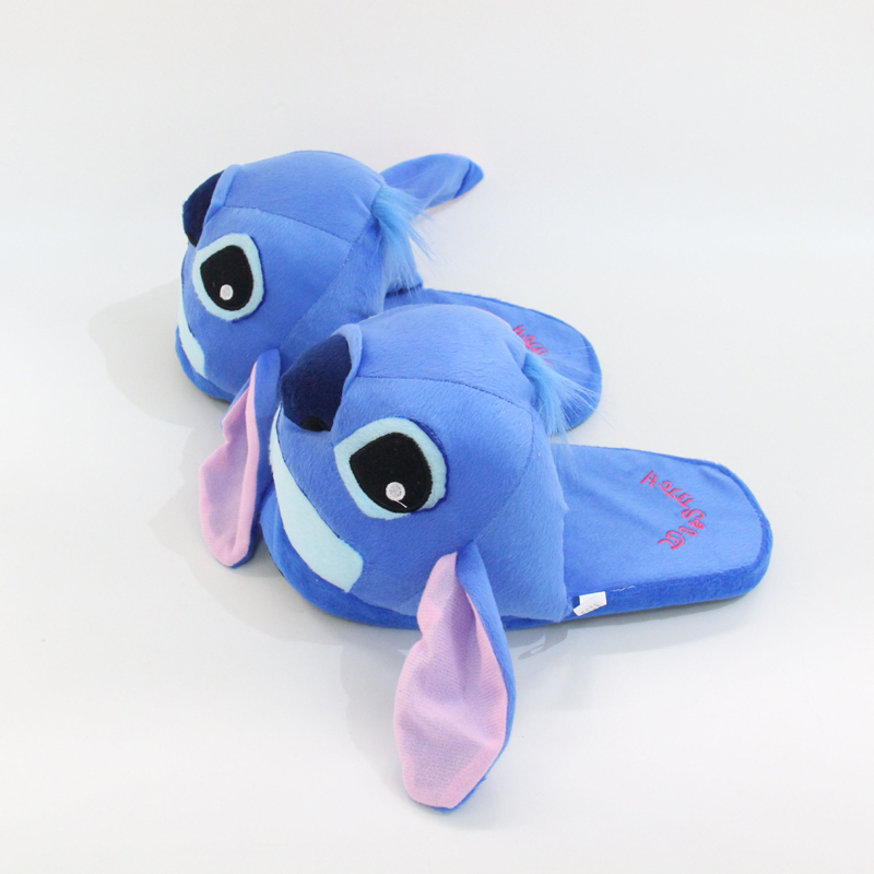 Dép Bông Đi Trong Nhà Hình Hoạt Hình disney lilo & stitch 28cm Giữ Ấm Mùa Đông Cho Nam Nữ