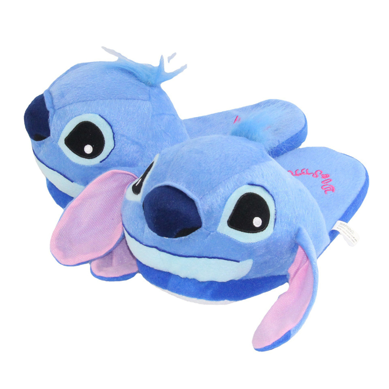 Dép Bông Đi Trong Nhà Hình Hoạt Hình disney lilo & stitch 28cm Giữ Ấm Mùa Đông Cho Nam Nữ