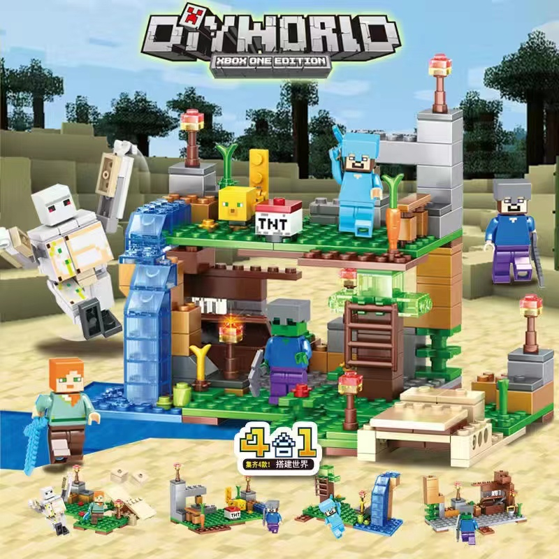 Minecraft Bộ Đồ Chơi Lắp Ráp lego Giáo Dục Cho Bé Trai