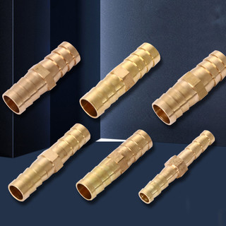 Bộ 2 Ống Nối Thẳng Bằng Đồng Thau 6 / 8 / 10 / 12mm