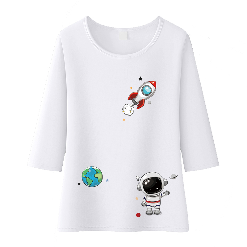 Hoạt Hình Miếng Dán Trang Trí Quần Áo Cách Nhiệt Hình Phi Hành Gia Xinh Xắn