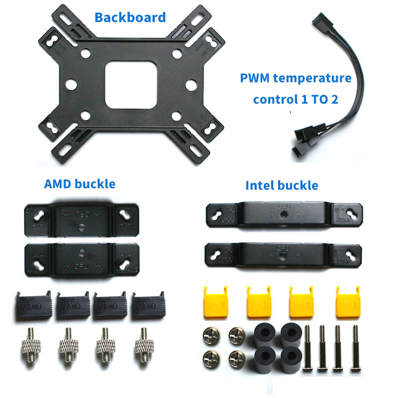 Tianjifeng Đèn Tản Nhiệt 6 Ống Cho intel lga2011 lga1200 lga1155 amd am4 fm2