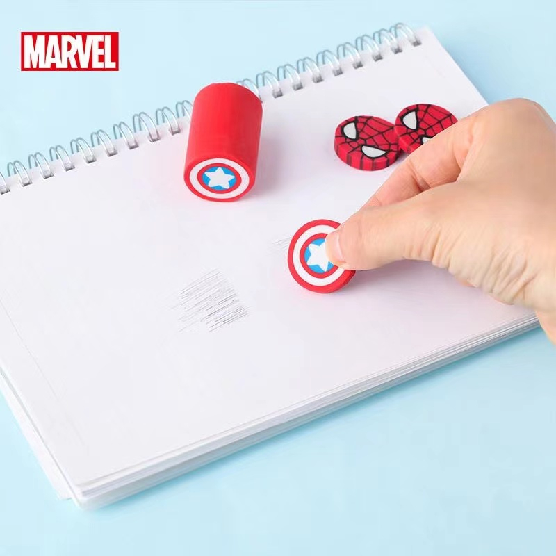 Cục Tẩy Bút Chì Hình spiderman captain America mini Dành Cho Học Sinh