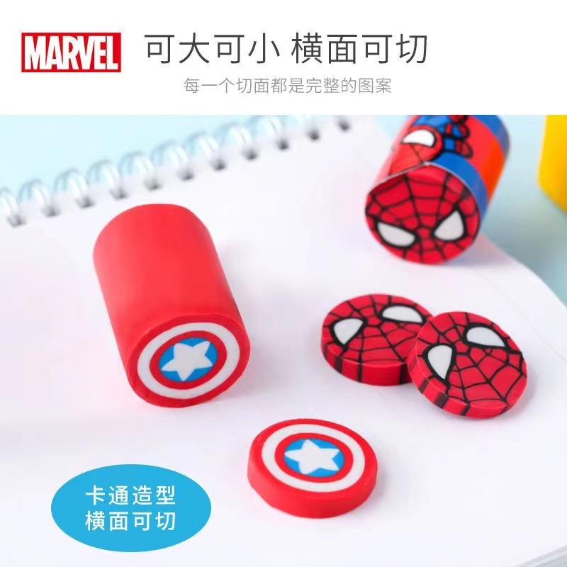 Cục Tẩy Bút Chì Hình spiderman captain America mini Dành Cho Học Sinh
