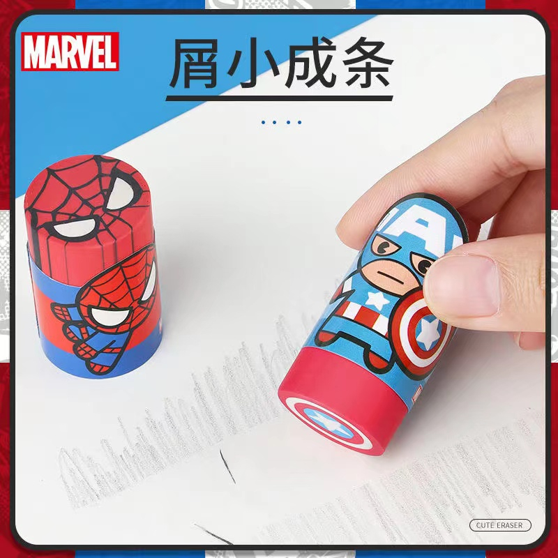 Cục Tẩy Bút Chì Hình spiderman captain America mini Dành Cho Học Sinh