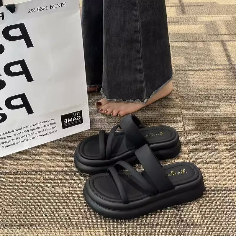 C＆S  Dép sandal nữ Hở Ngón Đế Dày Có Quai Cài 2023NEW Mùa hè Kiểu Dáng Thời Trang B98G1TI 35Z230901