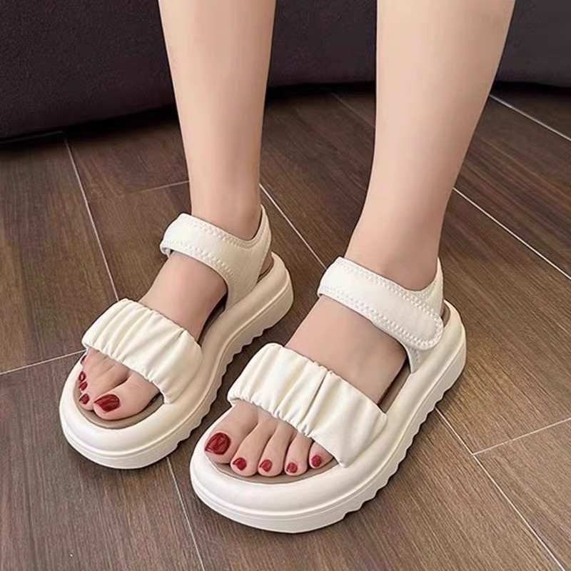 C＆S  Dép sandal nữ Hở Ngón Đế Dày Có Quai Cài 2023NEW Mùa hè Kiểu Dáng Thời Trang B98G1U8 36Z230904