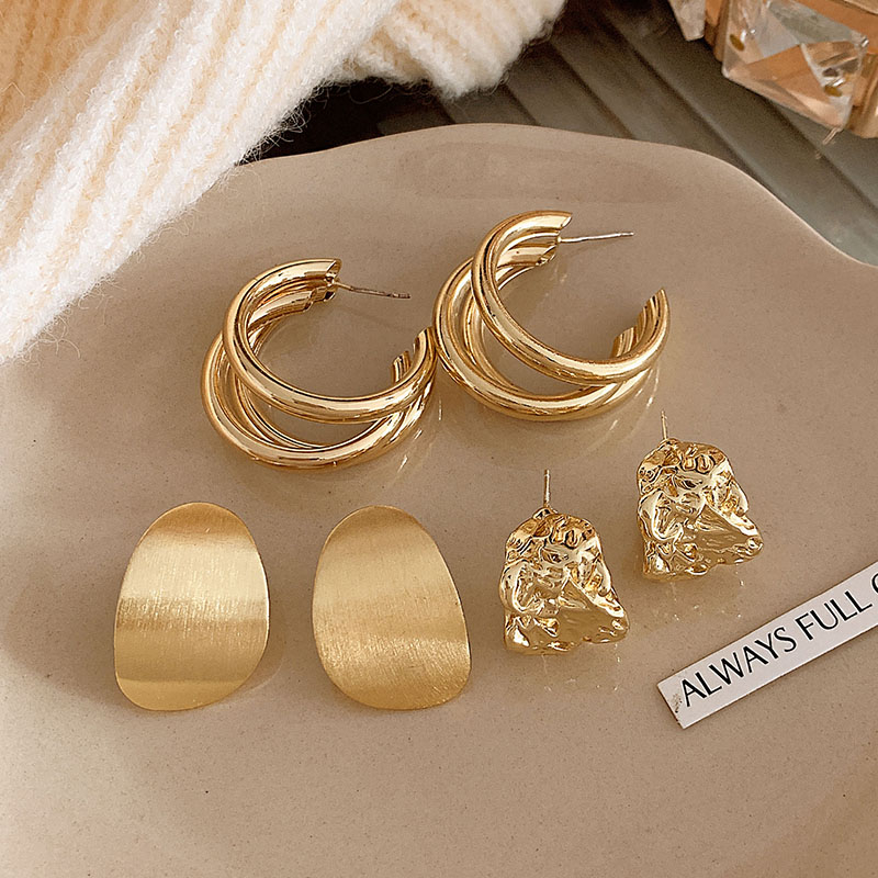 Bông Tai Hợp Kim Đơn Giản Thời Trang Cho Nữ