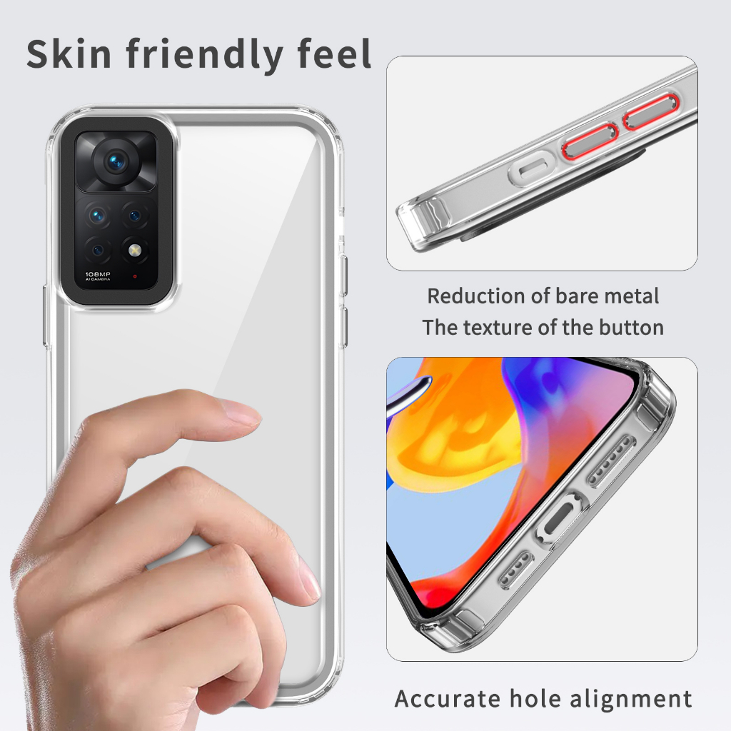 Ultra Ốp Điện Thoại Silicon pc Siêu Mỏng Cho xiaomi redmi note 11 pro 4g 5g / redmi note 11 4g 5g / note 11s 4g / redmi note 12 pro plus 4g 5g