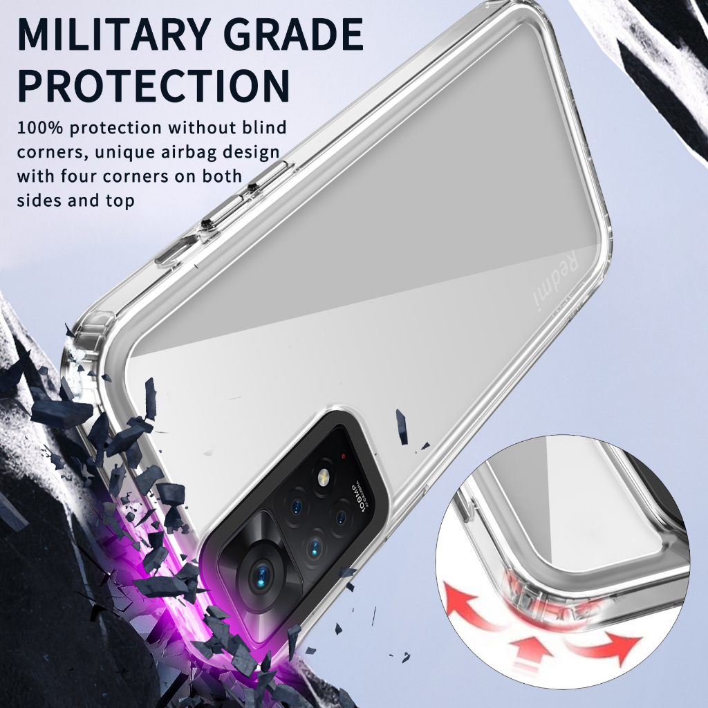 Ultra Ốp Điện Thoại Silicon pc Siêu Mỏng Cho xiaomi redmi note 11 pro 4g 5g / redmi note 11 4g 5g / note 11s 4g / redmi note 12 pro plus 4g 5g