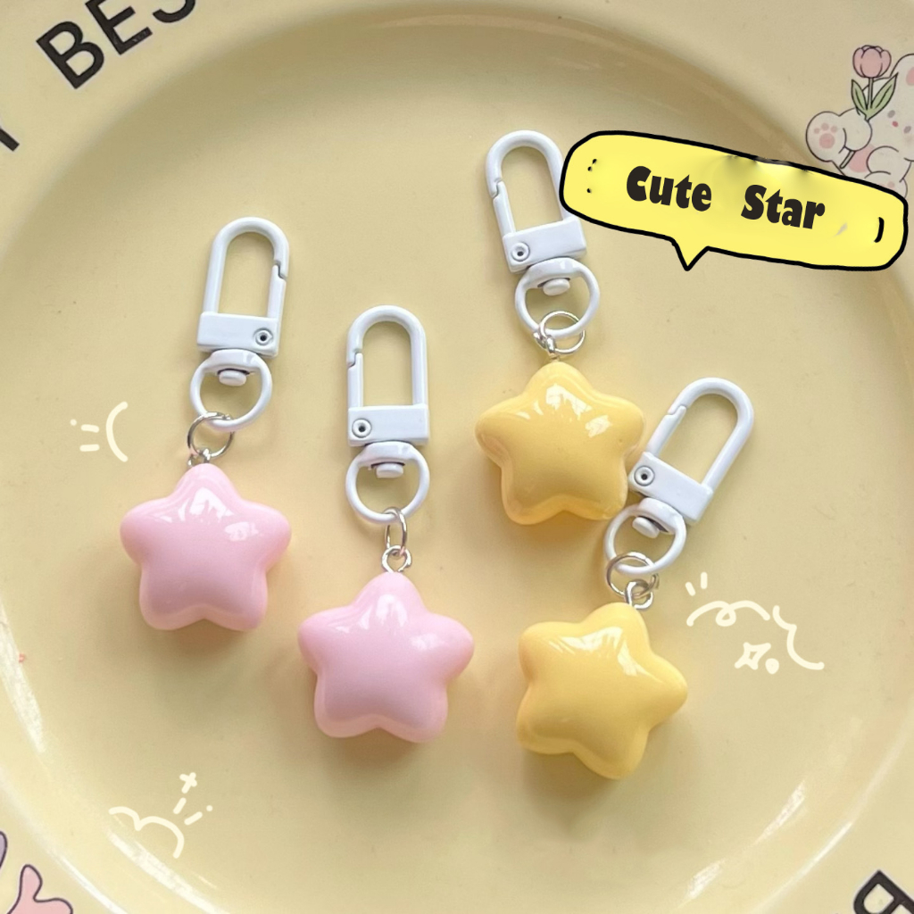 Mới Móc Khóa Hình Ngôi Sao Vàng Đáng Yêu